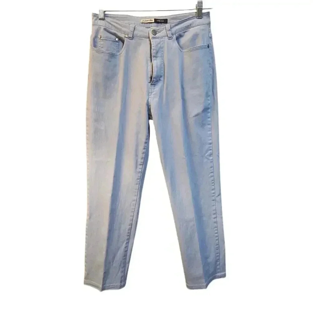 Women's St John's Bay Stretch Jeans Pleated Size 10